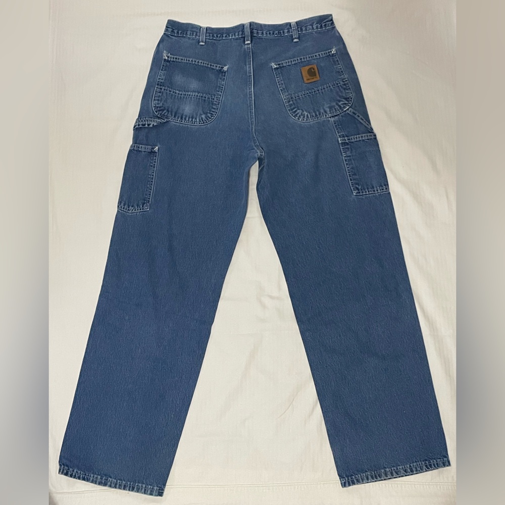 Carhartt Men's Indigo Blue Straight Jeans - Picture 3 of 5